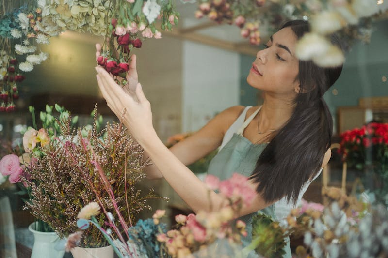 Orquídea en maceta blanca elegante para regalo